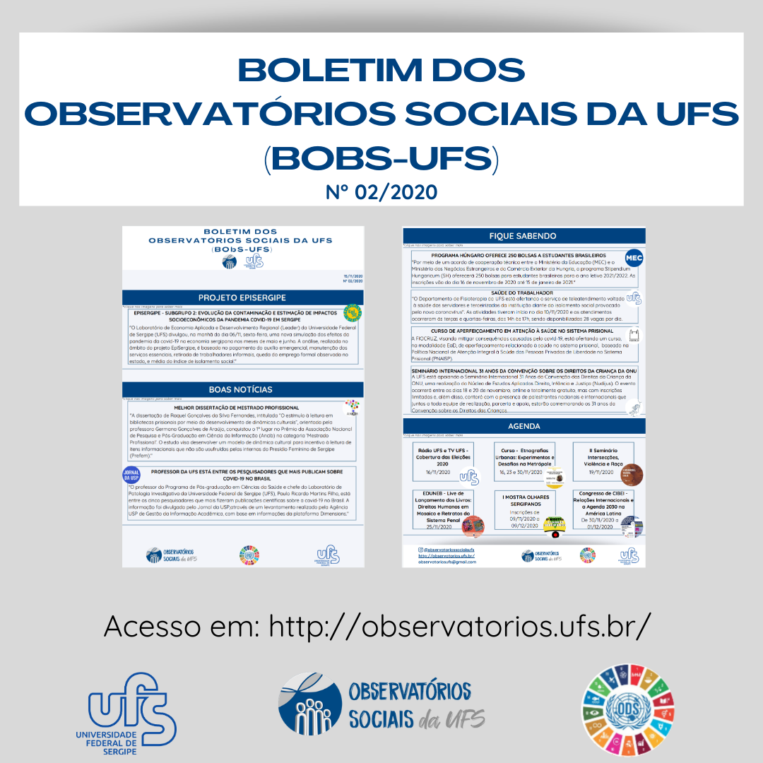 Boletim dos observat rios sociais da ufs  bobs ufs 